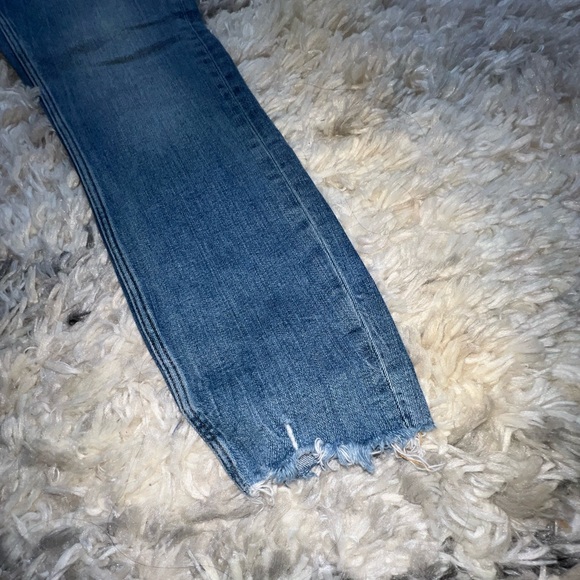 Zara Distressed Dark Wash Jeans - Picture 2 of 7